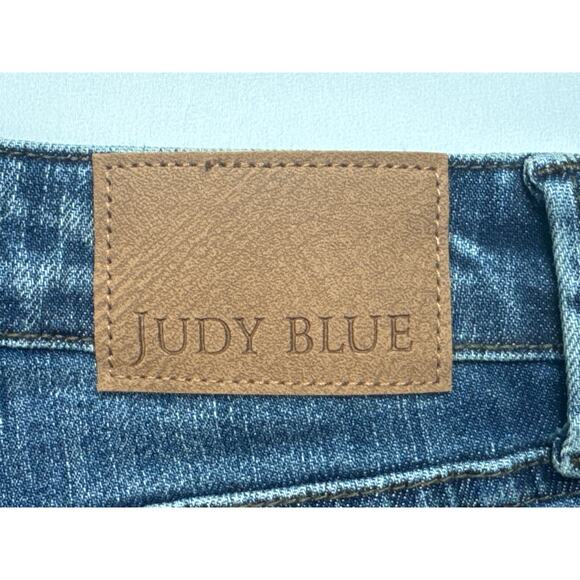 Judy Blue Women's Distressed Skinny Fit Blue Stretch Denim Jeans -3/26 (26x25.5) - Picture 3 of 6